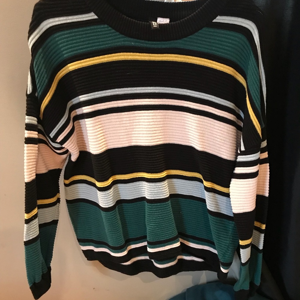 Oversized striped sweater